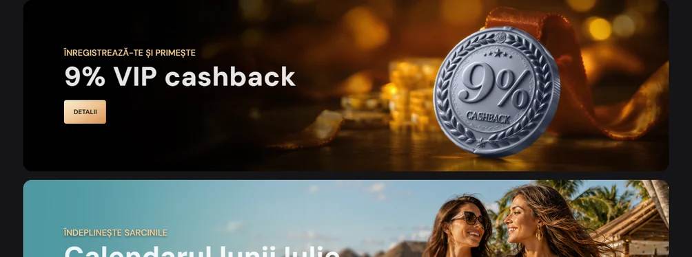 Înscrie-te cashback VIP