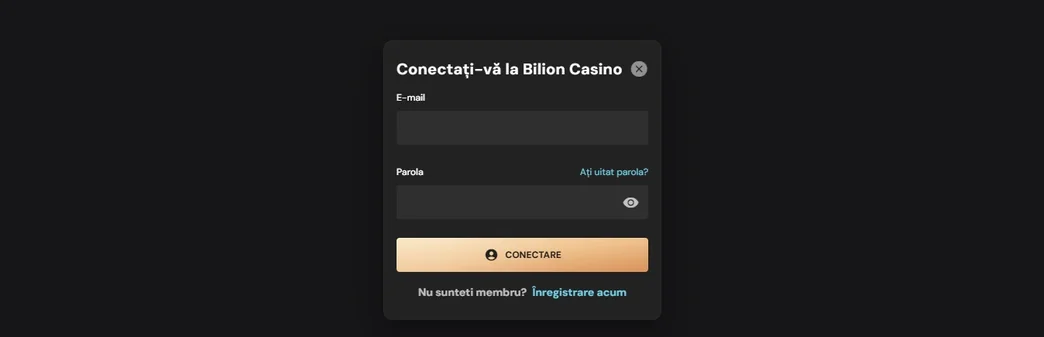 Accesați formularul de autentificare